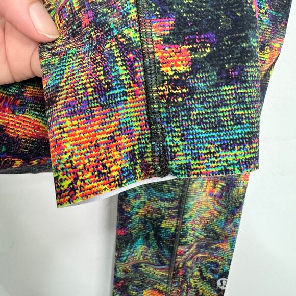 Lululemon Athletica Fast And Free Tight Tapestry Glitch Activewear Gym Size 2 - Picture 10 of 12